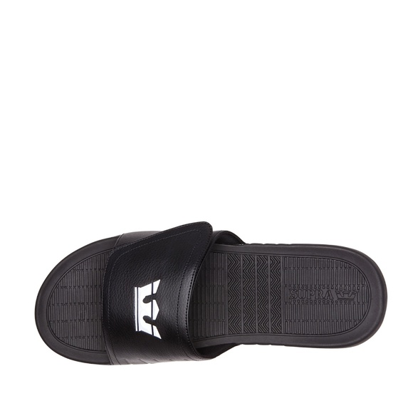 Supra Locker Black Slides Men's Sz 5 - Picture 4 of 5